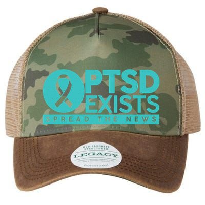 PTSD Exists Spread The News Legacy Tie Dye Trucker Hat