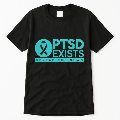 PTSD Exists Spread The News Tall T-Shirt