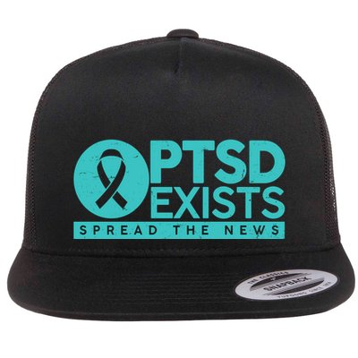 PTSD Exists Spread The News Flatbill Hat