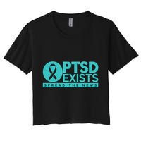 PTSD Exists Spread The News Women's Crop Top Tee