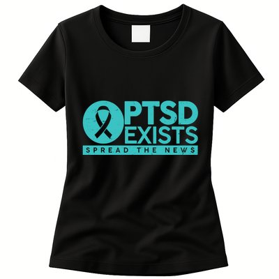 PTSD Exists Spread The News Womens T-Shirt