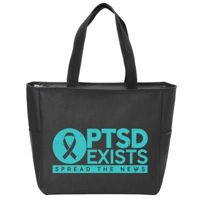 PTSD Exists Spread The News Zip Tote Bag