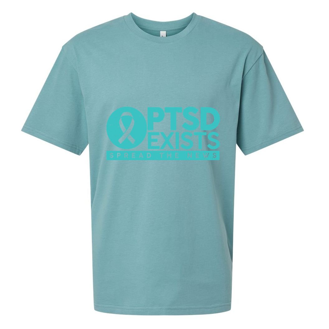 PTSD Exists Spread The News Sueded Cloud Jersey T-Shirt
