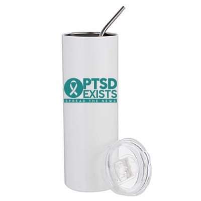 PTSD Exists Spread The News Stainless Steel Tumbler