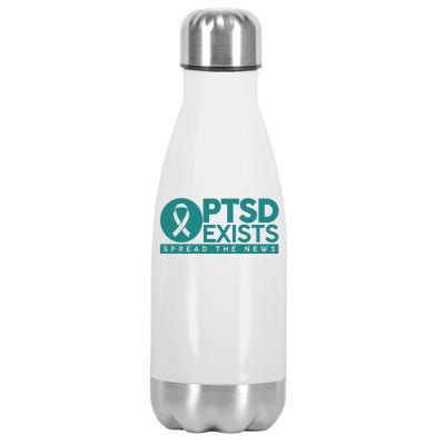 PTSD Exists Spread The News Stainless Steel Insulated Water Bottle