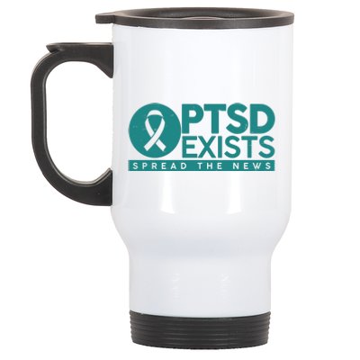 PTSD Exists Spread The News Stainless Steel Travel Mug