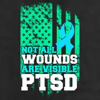 PTSD Flag Not All Wounds Are Visible Cool Comfort Performance Bucket Hat