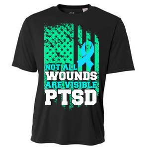 PTSD Flag Not All Wounds Are Visible Cooling Performance Crew T-Shirt