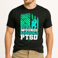 PTSD Flag Not All Wounds Are Visible Performance Shirt