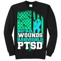 PTSD Flag Not All Wounds Are Visible Sweatshirt