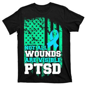 PTSD Flag Not All Wounds Are Visible T-Shirt