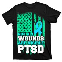 PTSD Flag Not All Wounds Are Visible T-Shirt