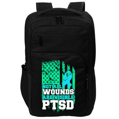 PTSD Flag Not All Wounds Are Visible Impact Tech Backpack