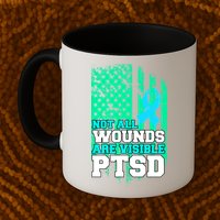 PTSD Flag Not All Wounds Are Visible Mug