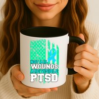 PTSD Flag Not All Wounds Are Visible Mug