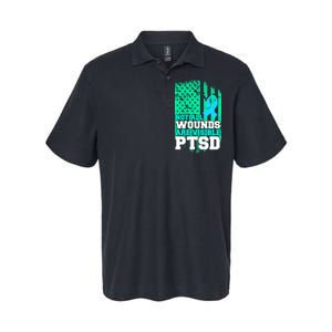 PTSD Flag Not All Wounds Are Visible Softstyle Adult Sport Polo