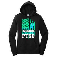 PTSD Flag Not All Wounds Are Visible Women's Pullover Hoodie