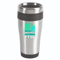 PTSD Flag Not All Wounds Are Visible 16oz Travel Tumbler