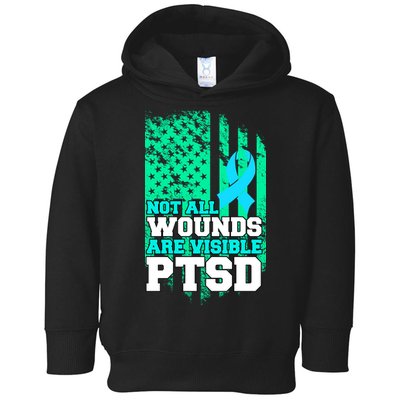 PTSD Flag Not All Wounds Are Visible Toddler Hoodie