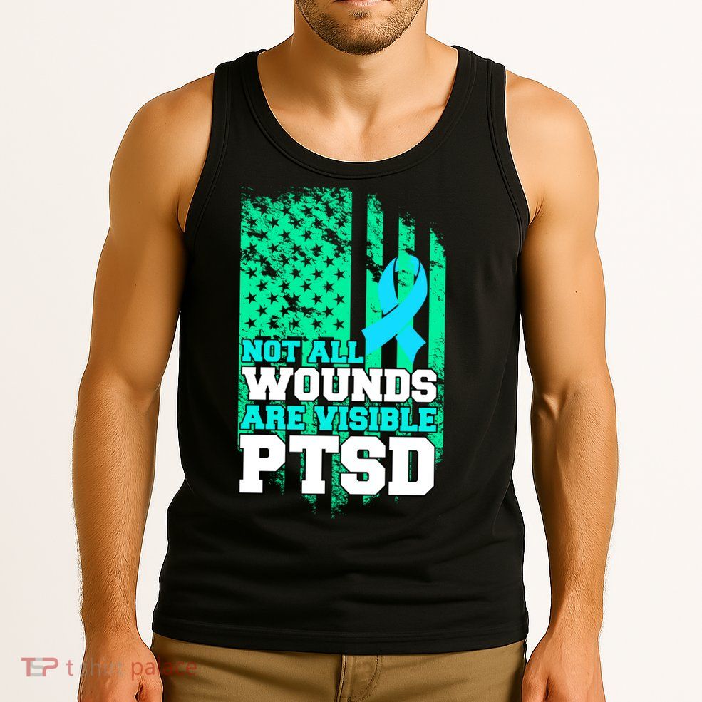PTSD Flag Not All Wounds Are Visible Tank Top
