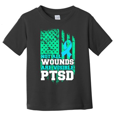 PTSD Flag Not All Wounds Are Visible Toddler T-Shirt