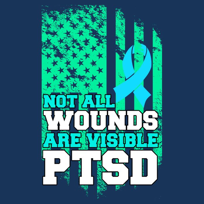 PTSD Flag Not All Wounds Are Visible Infant Baby Jersey Bodysuit