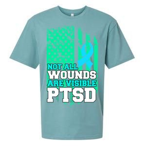 PTSD Flag Not All Wounds Are Visible Sueded Cloud Jersey T-Shirt