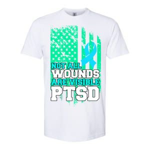 PTSD Flag Not All Wounds Are Visible Softstyle CVC T-Shirt