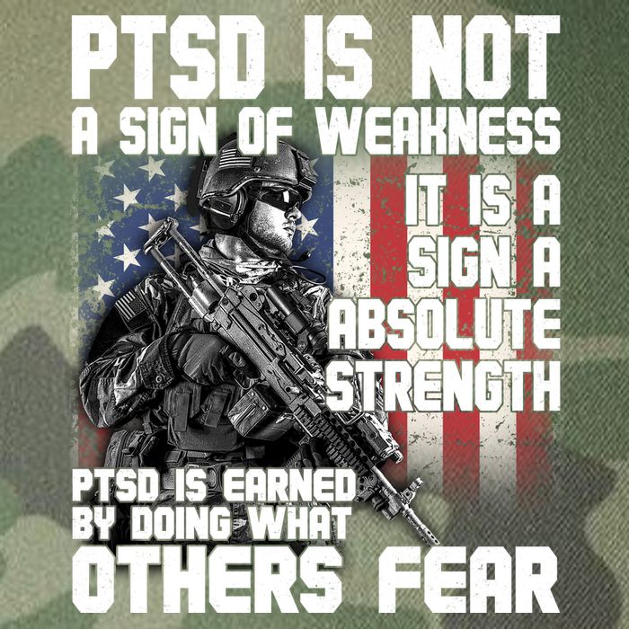 PTSD Is Not A Sign Of Weakness Support Military Troops Legacy Tie Dye Trucker Hat