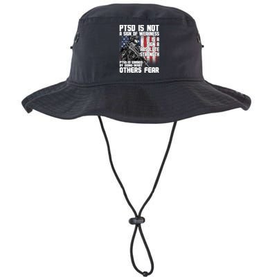 PTSD Is Not A Sign Of Weakness Support Military Troops Bucket Hat