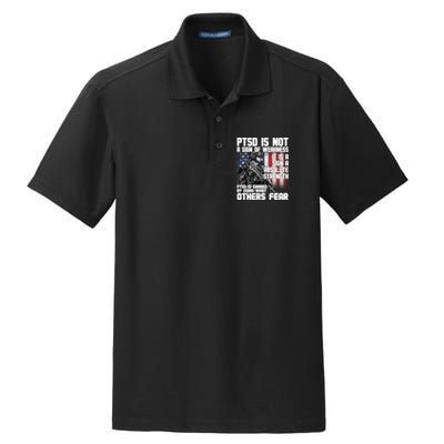 PTSD Is Not A Sign Of Weakness Support Military Troops Dry Zone Grid Polo
