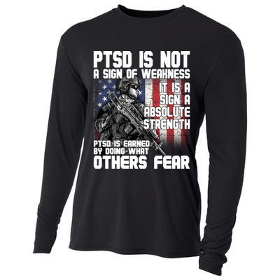 PTSD Is Not A Sign Of Weakness Support Military Troops Cooling Performance Long Sleeve Crew