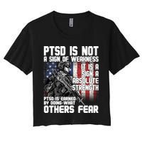 PTSD Is Not A Sign Of Weakness Support Military Troops Crop Top