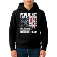 PTSD Is Not A Sign Of Weakness Support Military Troops Kids Hoodie