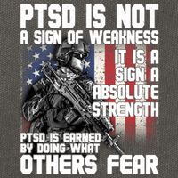 PTSD Is Not A Sign Of Weakness Support Military Troops Cotton Canvas Backpack