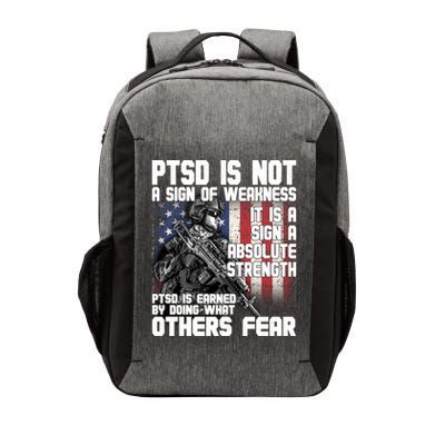 PTSD Is Not A Sign Of Weakness Support Military Troops Vector Backpack