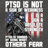 PTSD Is Not A Sign Of Weakness Support Military Troops Vector Backpack