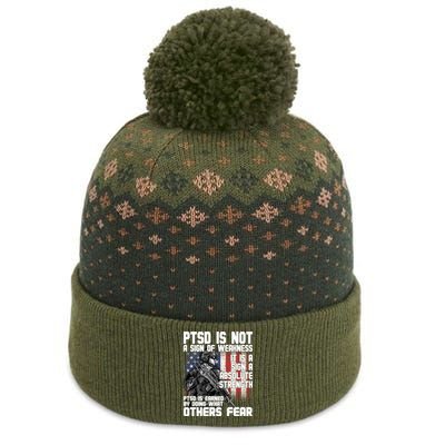 PTSD Is Not A Sign Of Weakness Support Military Troops The Baniff Cuffed Pom Beanie