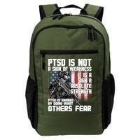 PTSD Is Not A Sign Of Weakness Support Military Troops Backpack