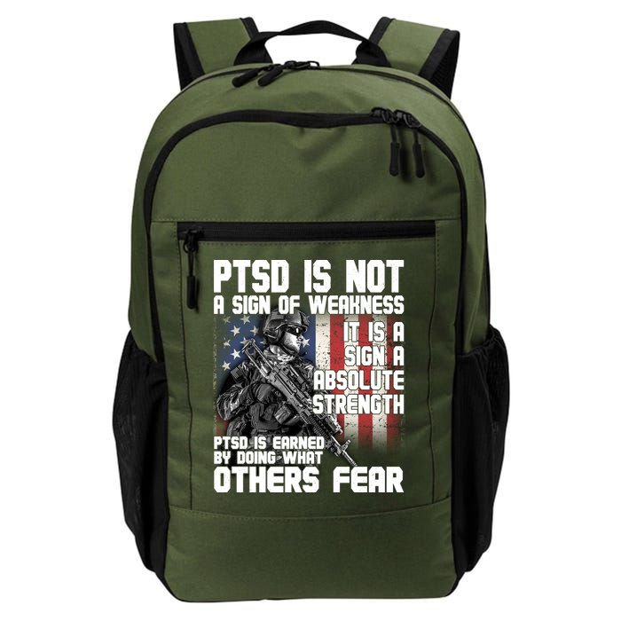 PTSD Is Not A Sign Of Weakness Support Military Troops Backpack