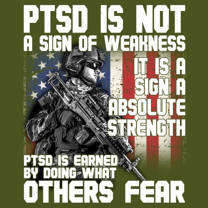 PTSD Is Not A Sign Of Weakness Support Military Troops Backpack