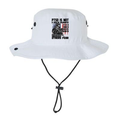 PTSD Is Not A Sign Of Weakness Support Military Troops Legacy Cool Fit Booney Bucket Hat