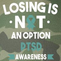 PTSD Losing Is Not An Option Legacy Tie Dye Trucker Hat