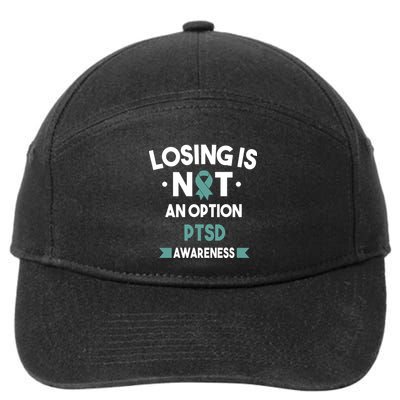 PTSD Losing Is Not An Option 7-Panel Snapback Hat