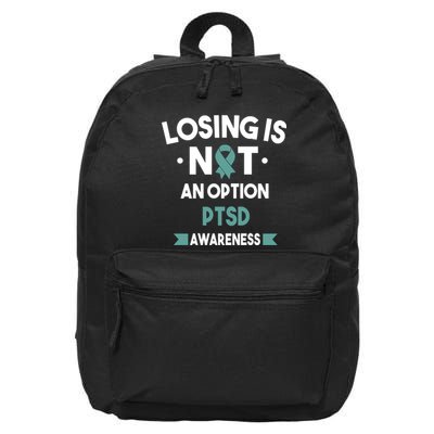 PTSD Losing Is Not An Option 16 in Basic Backpack