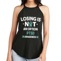 PTSD Losing Is Not An Option Women's Perfect Tri Rocker Tank