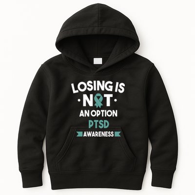 PTSD Losing Is Not An Option Kids Hoodie