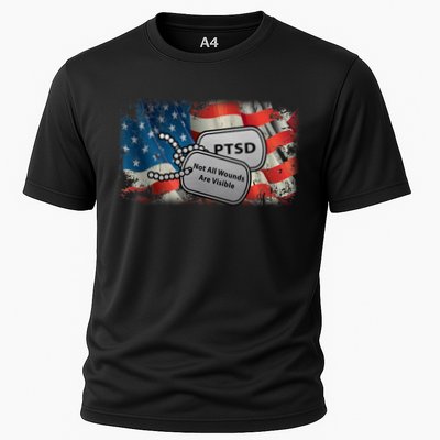 PTSD Not All Wounds Are Visible Dog Tags Performance Shirt