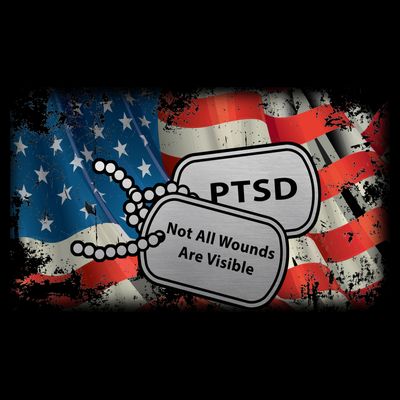 PTSD Not All Wounds Are Visible Dog Tags T-Shirt