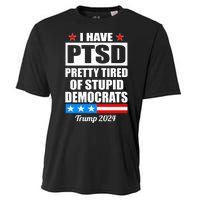 PTSD Pretty Tired Of Democrats Trump 2024 Cooling Performance Crew T-Shirt